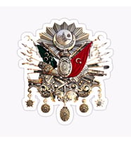 Osmanlı Tuğrası Osmanlı Sticker Yapıştırması 18 cm