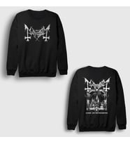 Presmono Unisex Siyah Montreal V2 Mayhem Sırt Baskılı Sweatshirt 517417tt