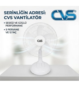 CVS DN 91059 Masaüstü Vantilatör 12 İNÇ Beyaz