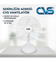 CVS DN 91059 Masaüstü Vantilatör 12 İNÇ Beyaz