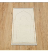 Lüks Kadife Elit Coçuk Seccade- Krem( 40*82 cm)