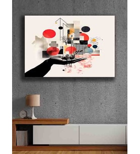 Koç stüdyo Modern tasarım kanvas tablo 50x70 (Çok Renkli)