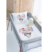 %100 Delux Pamuk Isme Özel 70x120 Park Yatak Nevresim Takımı