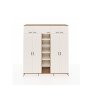 Hyperion Dolap 18 Raflı 9 Kapaklı 220x44x243 Çam-Aytaşı/Aytaşı