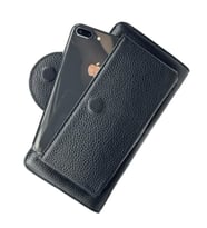 Diga Hakiki Deri 2003 Kartlık Telefon El Çantası Siyah (DENIM)