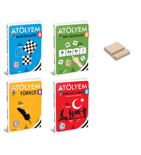 LGS 8. Sınıf Matematik Fen Türkçe ve İnkılap Atölyem 4lü Set