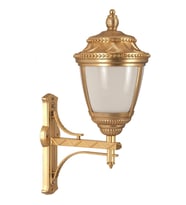 AVONNI BAP-68042-BSA-M1-OP Sarı Boyalı Dış Mekan Aydınlatma E27 Aluminyum Polikarbon Cam 38x28cm