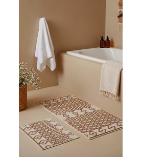 Etnik Desen 2’li Banyo & Klozet Paspas Takımı