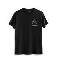 V For Vendetta Resimli Baskılı Siyah Tshirt