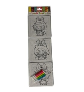 Colorino Puzzle Boyama Mini 13X13Cm 3Lü - 2 paket