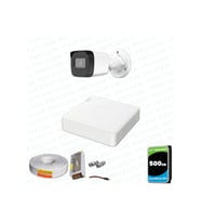 Provzen Hikvision 1 Kameralı Full HD Geniş Açı Güvenlik Kamerası 500GB Olay Anında bildirim