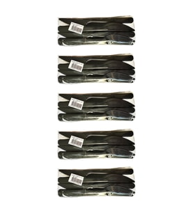 Siyah Plastik Bıçak - Parti Davet Piknik Yemek Bıçağı - 18 Cm. - 100'lü 5 Paket