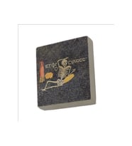 Neşeli ol, hayatını yaşa (İskelet Mozaiği- Hatay) Baskılı Taş Magnet 5X5