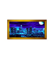 Manzara Temalı Kanvas Tablo 50 x 70 cm Gold Çerçeve