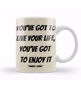 Daniel Craig Quotes Gift Kupa Bardak Porselen