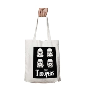 Star Wars The Troopers Strormtroopers Beetles iki Tarafı Kalıcı Baskılı Yıkanabilir Çanta