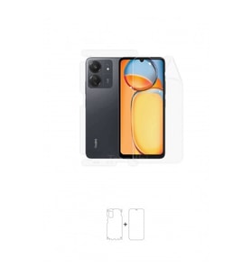 Xiaomi Redmi 13C Ön, Arka ve Yan 360 Derece Tam Kaplama Poliüretan Film