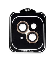 iPhone 15 PVD Metal Kamera Lens - Turuncu
