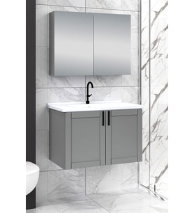 %100 Mdf 80 cm Riva Banyo Dolabı