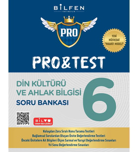 Bilfen Yayıncılık 6.Sınıf Pro&Test Din Kültürü Soru Bankası Yeni