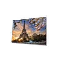 Miyrem Glasses Collection -A1^#  Fransa Paris Eyfel Kulesi Cam Tablo (Çok Renkli)