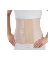 Doğum Sonrası Toparlayıcı - Abdominal Korse - Sezeryan Korse 25 Cm Genişlik Tek Cırtlı Lohusa Korse (Krem)