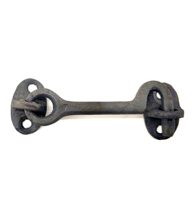 Antika Tarz Dekoratif Pirinç Maymuncuk Çengeli - 8,5cm, Oksit