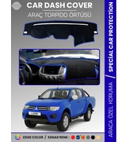 MITSUBISHI L200 (2006-2015) Torpido Örtüsü Ön Göğüs Koruma Araca Özel Tam Uyum Kaymaz