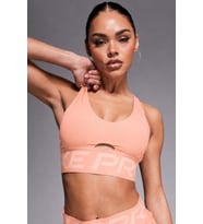 Nike Pro Indy Plunge-Support Bra Kadın Spor Bra Turuncu