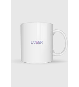 Lover - Loser Tasarımlı Kupa Bardak