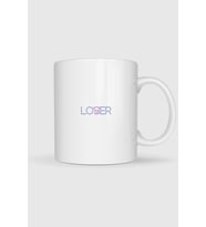 Lover - Loser Tasarımlı Kupa Bardak