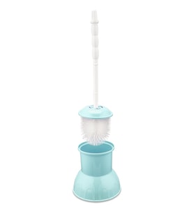 Omnisoft FLR F042 Plastik Lüks Klozet Wc Fırçası Turkuaz