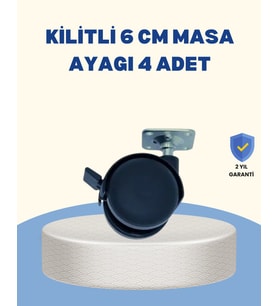 Northcity Kilitli Mobilya Tekerleği 6 cm 4’lü - Hareketli ve Sabitlenir Mobilya Ayakları