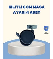 Northcity Kilitli Mobilya Tekerleği 6 cm 4’lü - Hareketli ve Sabitlenir Mobilya Ayakları