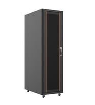 AGER 22U 600x1000mm Dikili Tip Siyah Kabinet Vega AG-VB22U6010S1 Cam Kapak