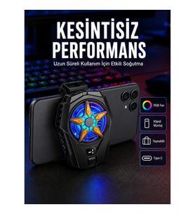 Mey İthalat® 2 Kademeli Hız Ayarlı Taşınabilir Telefon Soğutucu Yeni Nesil