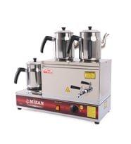 Mizan MC206 Çift Demlik Pleytli Çay Kazanı 20 LT + DEMLİK