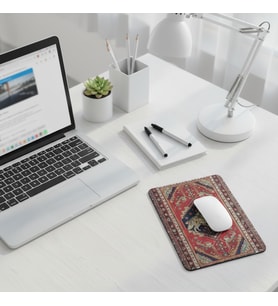 Kurt ve Kilim Desenli Mouse Pad