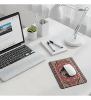 Kurt ve Kilim Desenli Mouse Pad