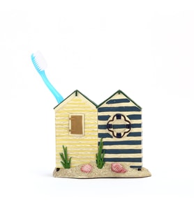 Diş Fırçalık Balıkcı Evi Poliresin13X3X11Cm