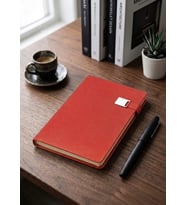 Kişiye Özel İsim Yazılı Termo Deri Defter - Metal Tokalı ve Kalem Tutuculu Hediyelik