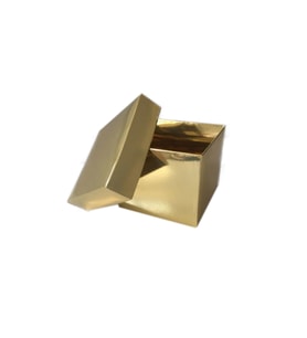 Komple Karton Kutu Düz Renk 8x8x6.5 CM (25 Adet)  Gold