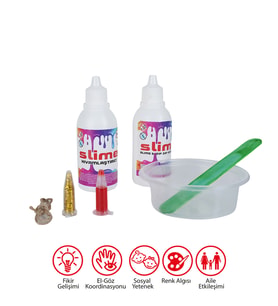 Slime Deney Seti ve UV Işınlı Bileklik