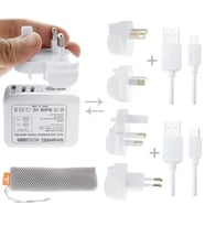 Haweel Universal Seyahat Şarj Adaptör İPhone Ve 1 Mikro Usb Şarj Kablosu Set-(57 - SSSSSS1246-2