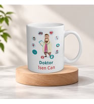 Kişiye Özel İsimli Doktor Meslek Kupa Bardak
