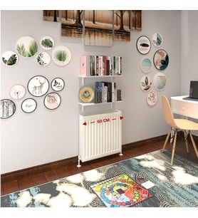 Kenzlife petek üstü raf dresuar golden boy byz 060*24 ikili kitaplık duvar rafı 060 cm uzunluk (Karışık)