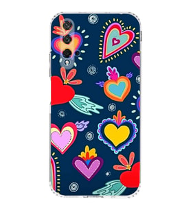 PrintiFy Honor 20 ile Uyumlu Retro Color 3  Kamera Korumalı Şeffaf  Kılıf