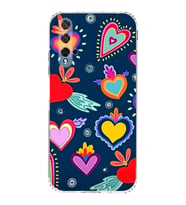 PrintiFy Honor 20 ile Uyumlu Retro Color 3  Kamera Korumalı Şeffaf  Kılıf