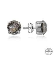 Swarovski Crystal Taşlı Gümüş Çivili Kadın Küpe