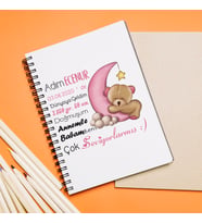 Hoş Geldin Bebek Tasarımlı Defter Kişiye Özel